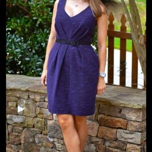SHOSHANNA plum tweed dress